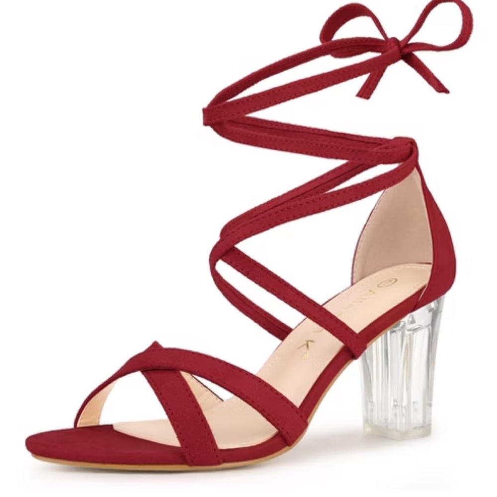 New Allegra K strapy heels size 7